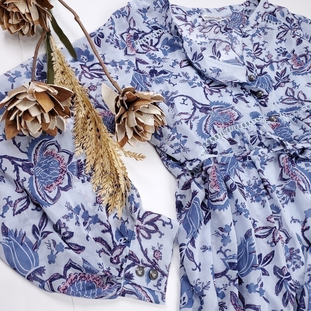 Motherhood Maternity Blue Floral 2pc Camisole M - Picture 16 of 16